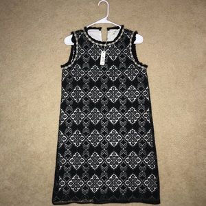 Max Studio Black and White Shift Dress